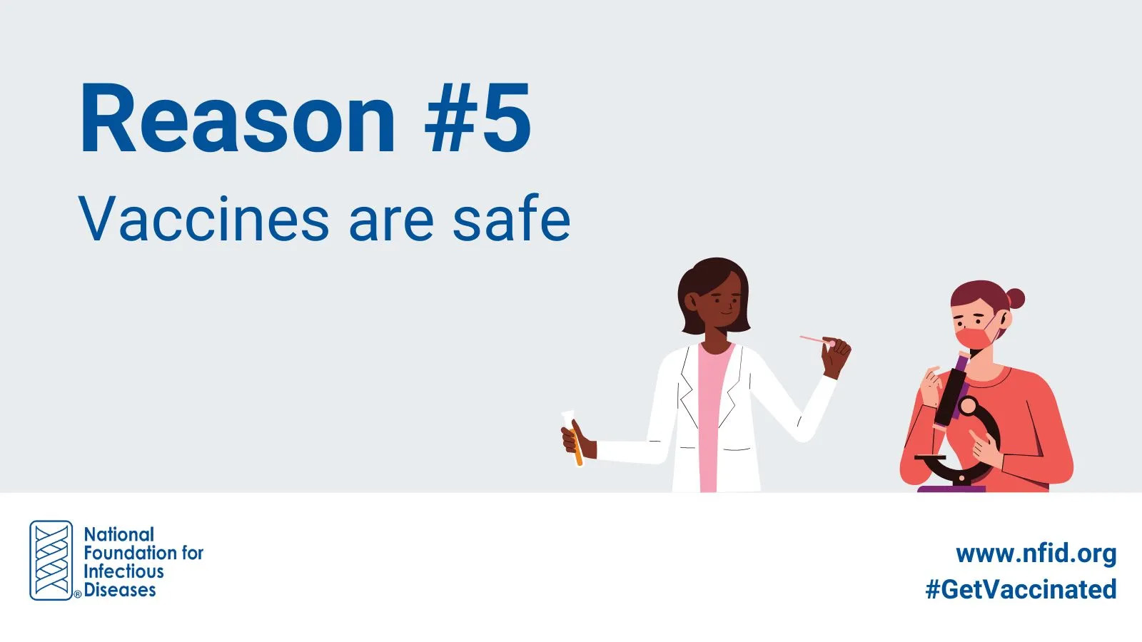 An illustration of a doctor with a patient.