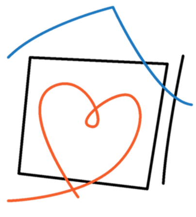 a heart inside a house icon