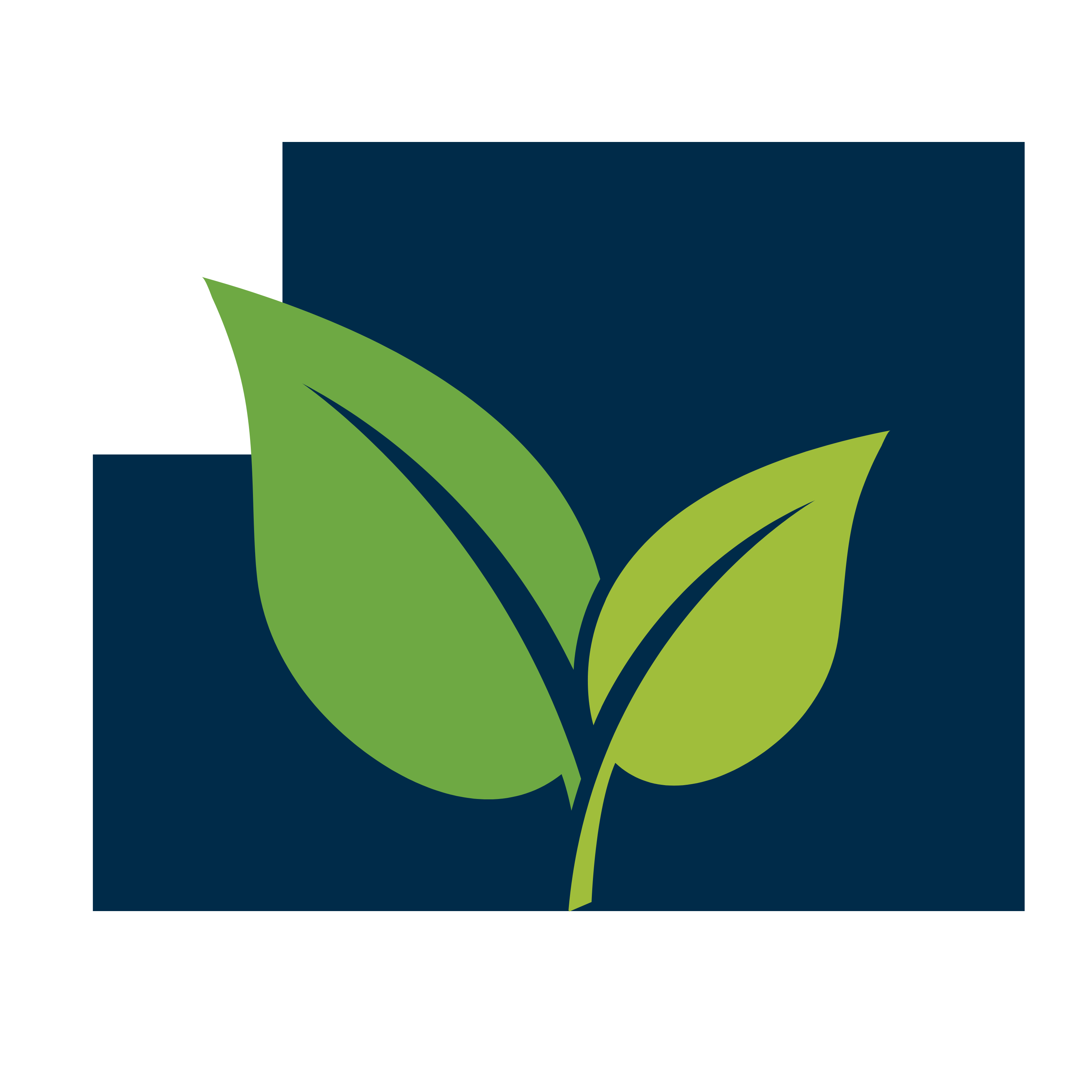 CHIP icon - two leaves on top of Sedgwick County shape